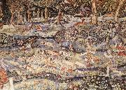 This tapestry is one of  a set of four depicting